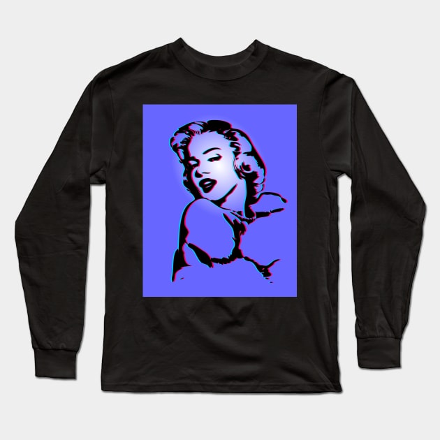 Marilyn Monroe | Pop Art Long Sleeve T-Shirt by williamcuccio